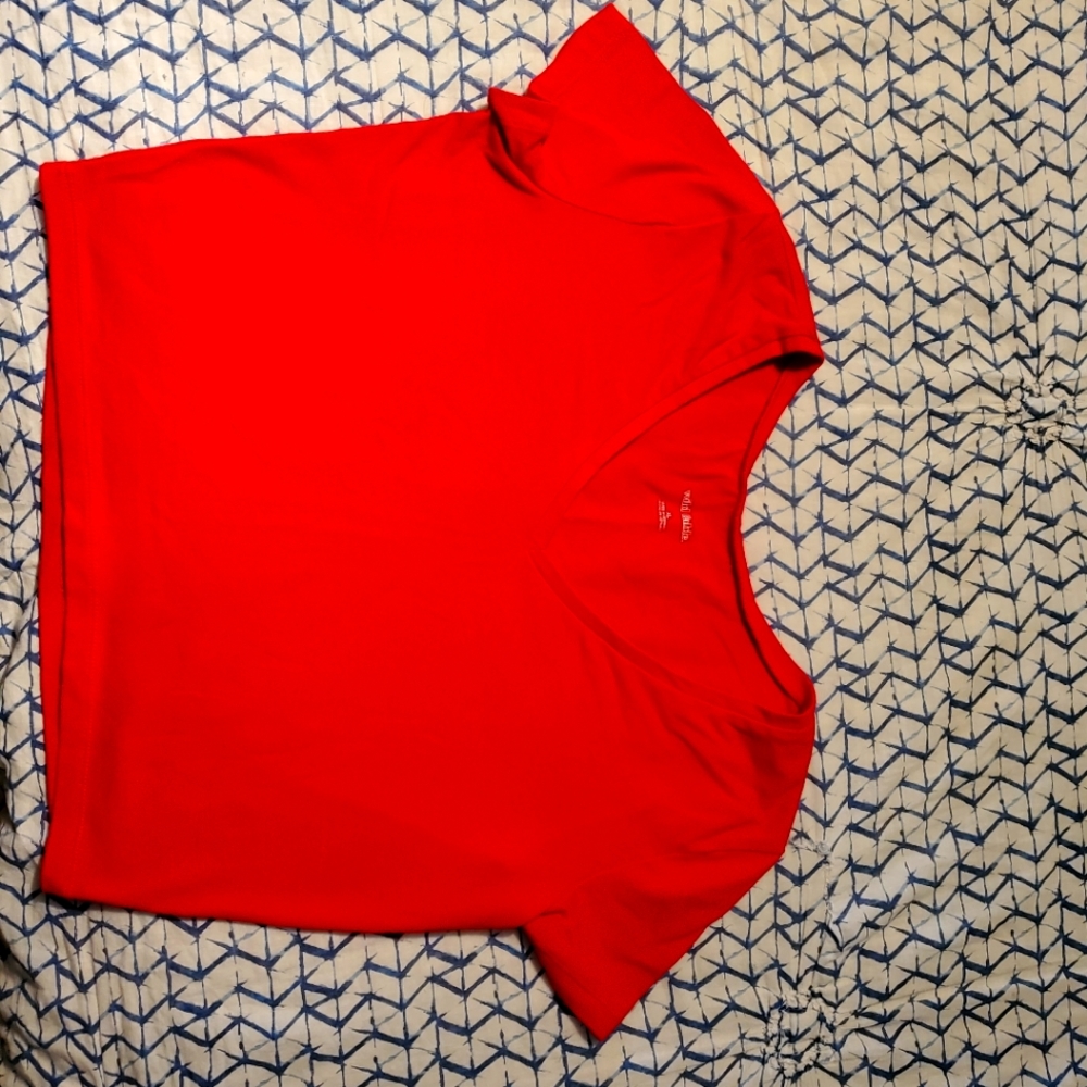 Wild Fable Red V Neck Crop Top, size XL